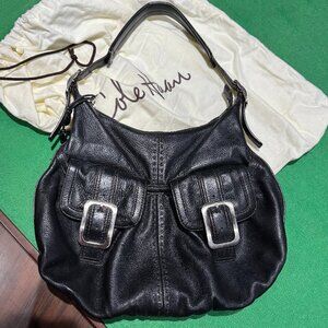 Cole Haan Genuine Black Leather Shoulder Bag